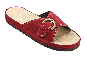 Image showing red slipper