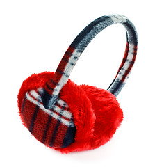 Image showing red earmuff