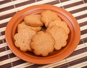 Image showing dish of cinnamon cookies