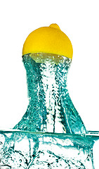 Image showing Lemon Jumps from Water