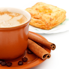 Image showing Coffee Cup and Pie