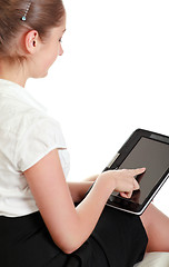 Image showing Young Businesswoman With Laptop