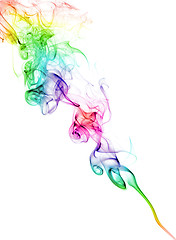 Image showing Color Smoke On White