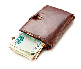 Image showing Brown Leather Wallet