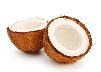 Image showing coconut halves