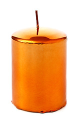 Image showing Yellow Christmas candle