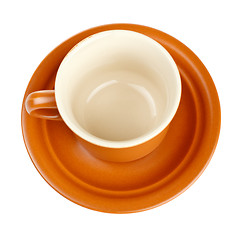 Image showing coffee cup with saucer