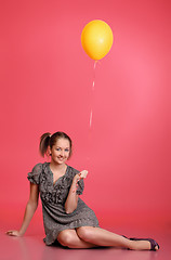 Image showing Girl With Balloon