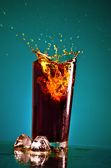 Image showing Splashing Cola