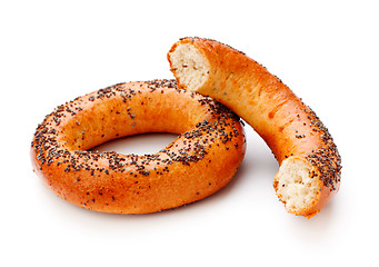 Image showing Bagels With Poppy Seeds