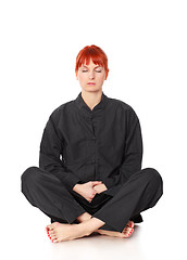 Image showing Wushu Woman Meditation