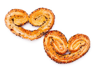 Image showing heart-shaped cookies