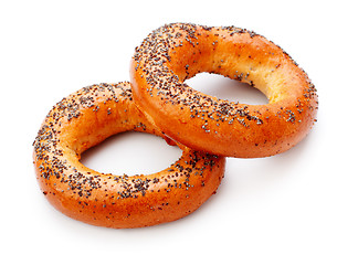 Image showing Bagels With Poppy Seeds