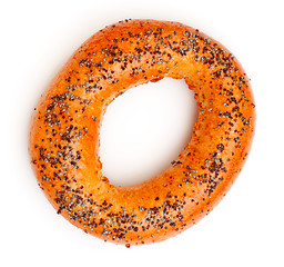 Image showing Bagel With Poppy Seeds