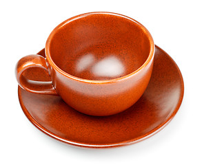 Image showing coffee cup with saucer