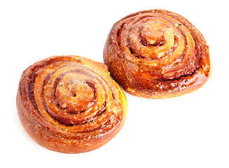 Image showing two sweet buns with cinnamon