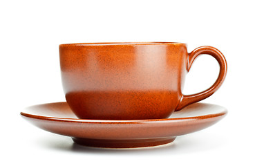 Image showing coffee cup with saucer