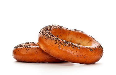Image showing Bagels With Poppy Seeds