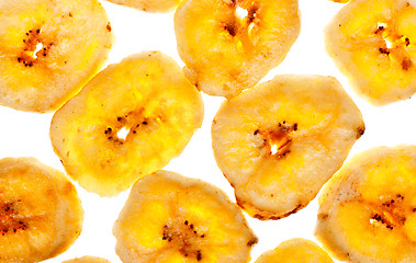 Image showing Dried Banana Background