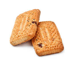 Image showing Shortbreads Cookies With Raisins