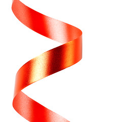 Image showing red ribbon serpentine