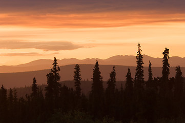 Image showing Sunset in Alaska