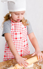 Image showing girl in chef's hat