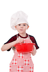 Image showing boy in chef's hat