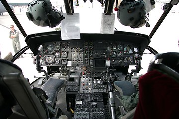 Image showing Helicopter cockpit