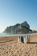 Image showing Morning on Calpe beach