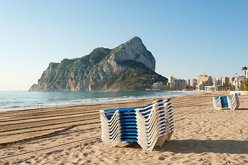 Image showing Morning on the beach