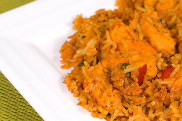 Image showing Chicken tika rice