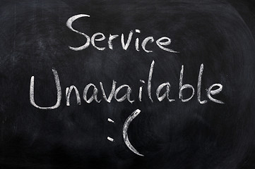 Image showing Service unavailable