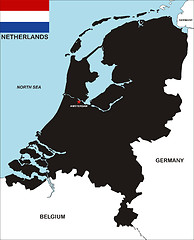 Image showing netherlands map