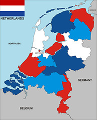 Image showing netherlands map