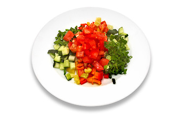 Image showing fresh vegetable salad