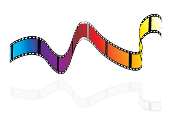 Image showing Modern rainbow film