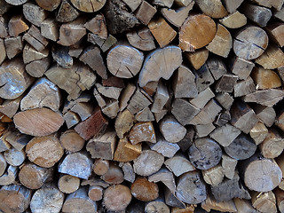 Image showing Wood pile
