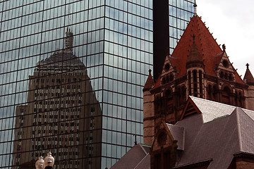 Image showing Old Modern and Religious buildings