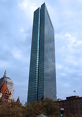 Image showing Boston Sky Scraper Rises Above the City