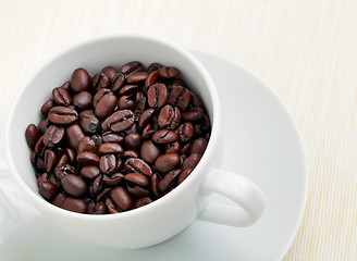 Image showing coffee bean in cup