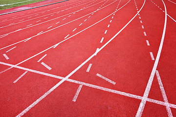 Image showing Running track for athletes