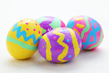 Image showing colorful easter eggs