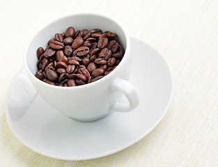 Image showing coffee bean in cup