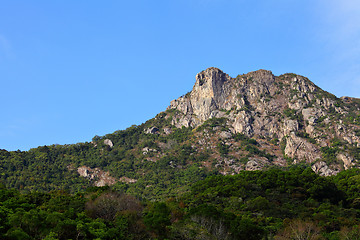 Image showing Lion Rock in Hong Kong