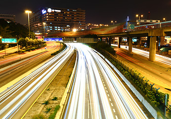 Image showing traffic at night