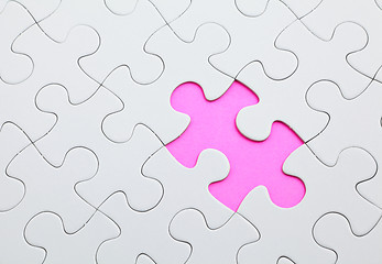 Image showing puzzle with missing piece