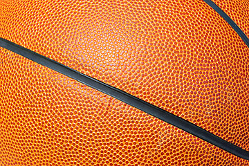 Image showing basketball close up