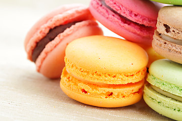 Image showing Colorful macaroons