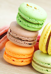 Image showing Colorful macaroons